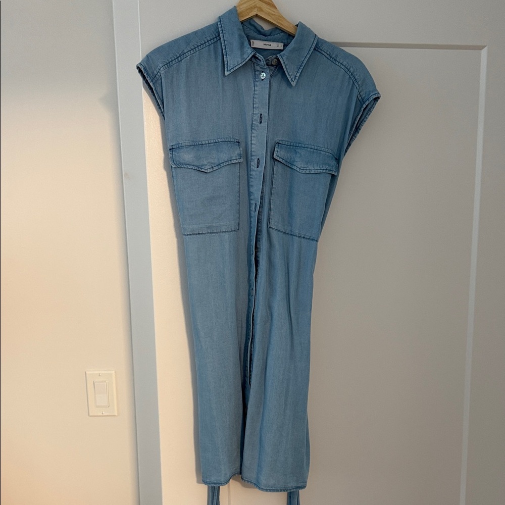Mango Denim Shirt Dress